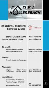 Starter Turnier DAMEN und HERREN